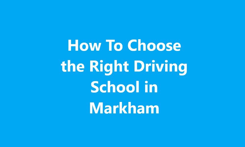 Driving School in Markham
