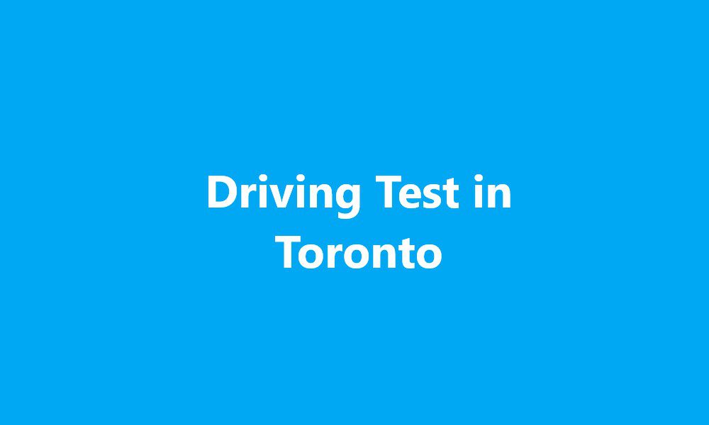 Driving Test in Toronto